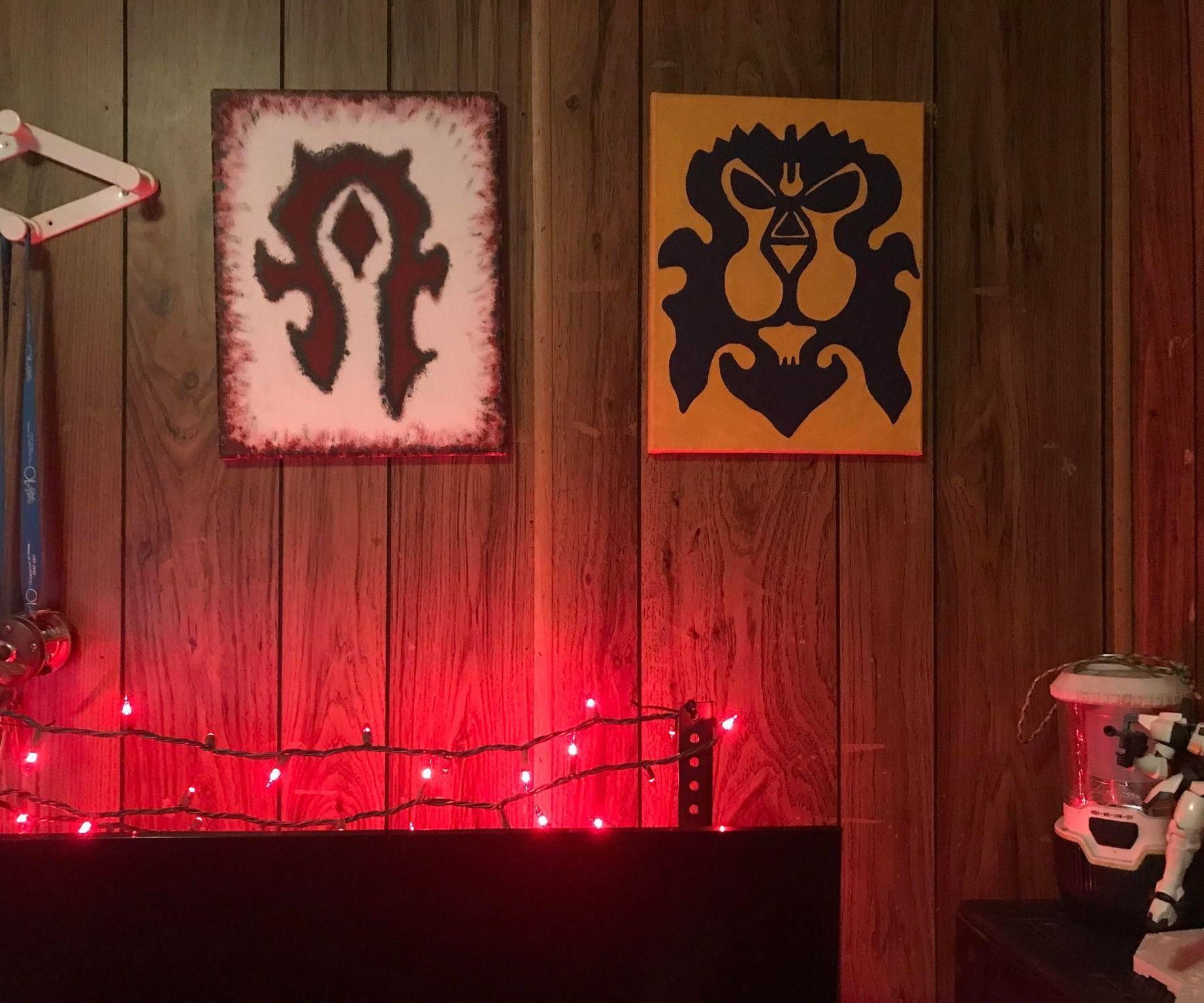 W.O.W Horde & Alliance Paintings