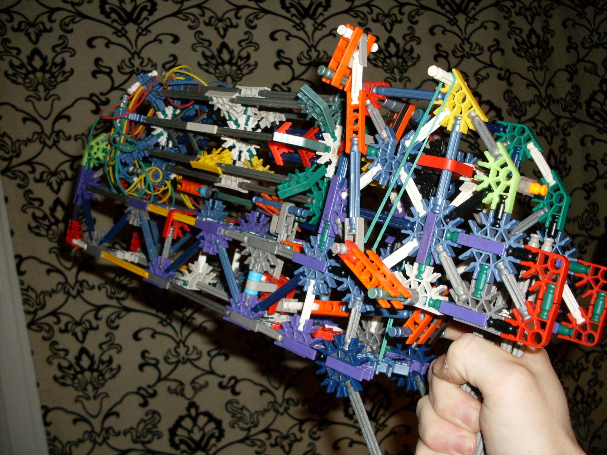 Smaller Knex Semi-Automatic Revolver