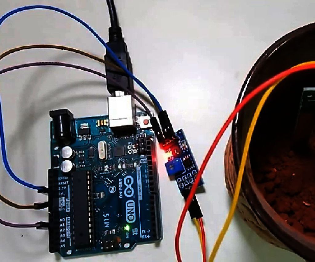 Soil Moisture Sensor With Arduino 4 Steps Instructables