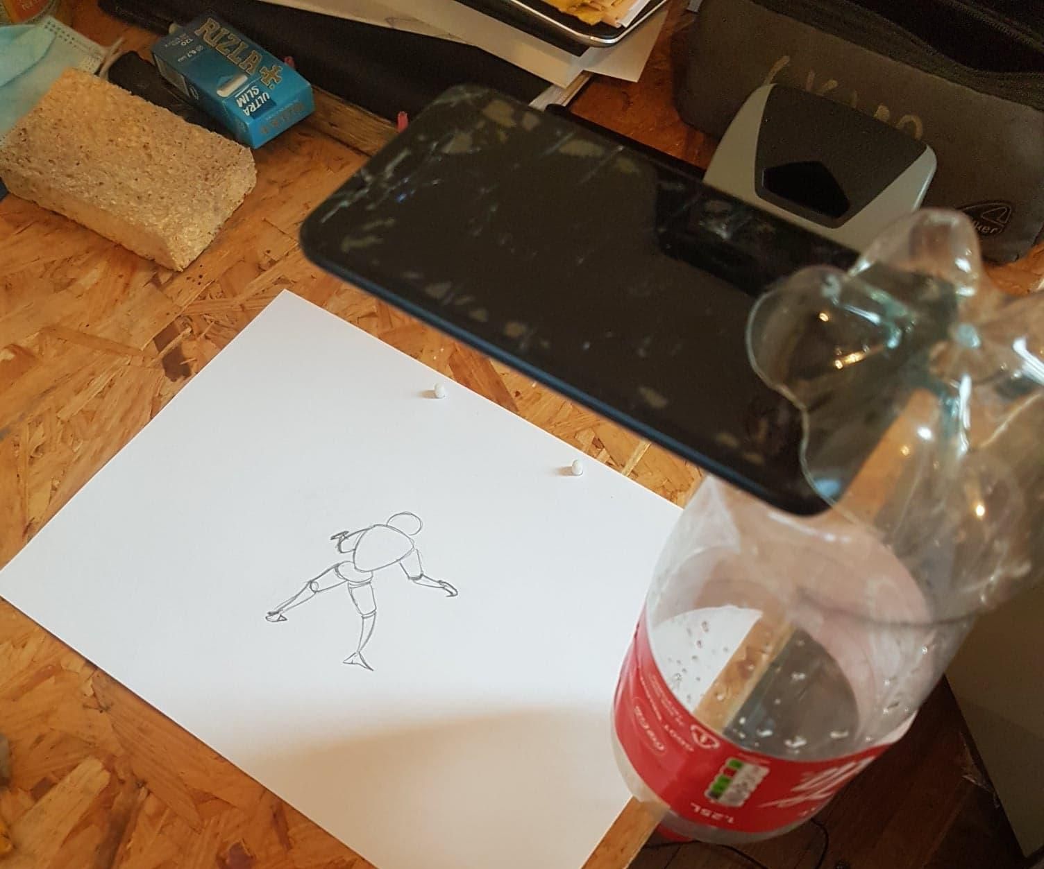 Traditionnal Animation Phone Shooter Setup