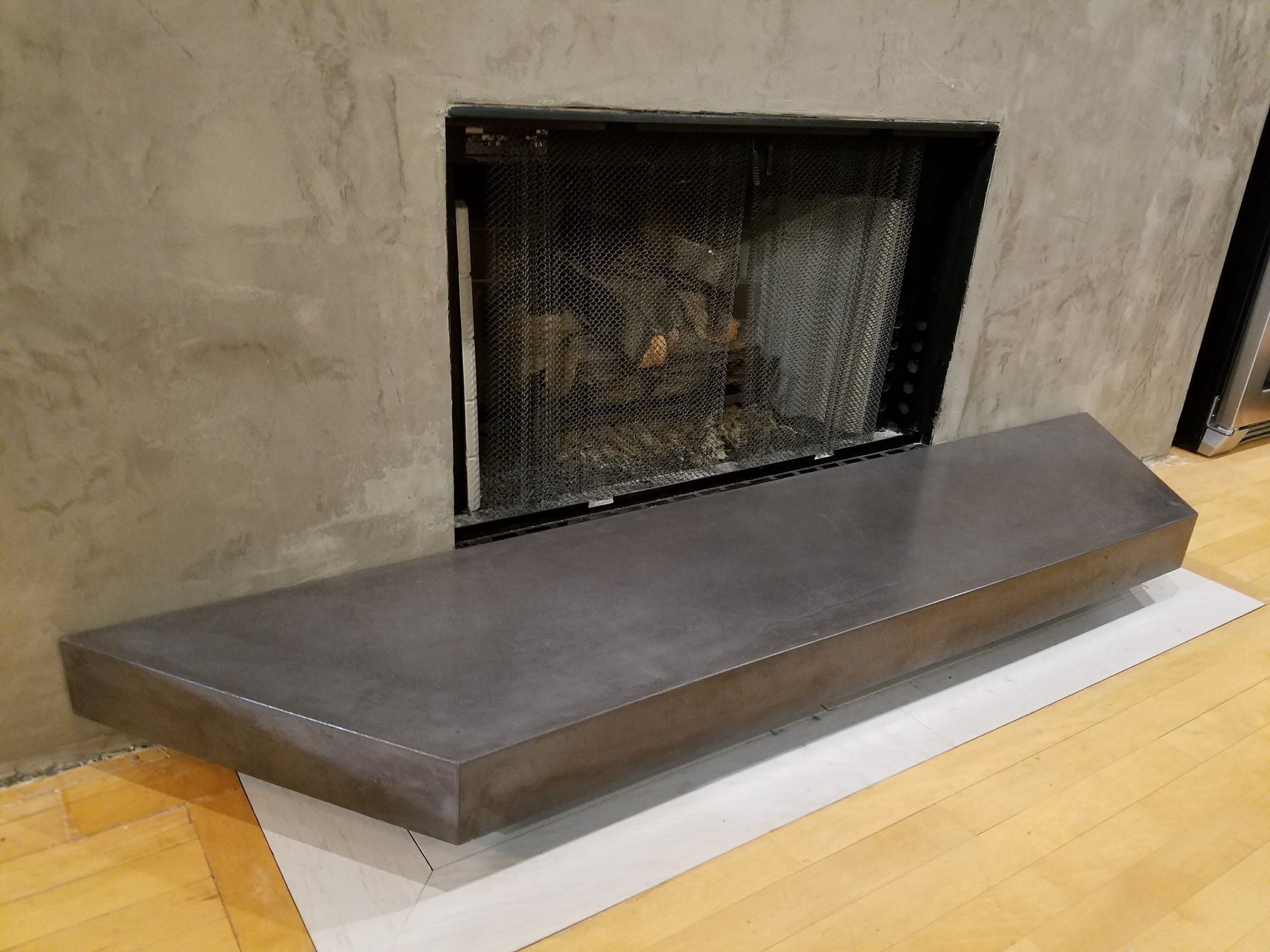 GFRC Floating Concrete Hearth for Concrete u0026 Wood Fireplace : 7 Steps (with  Pictures) - Instructables