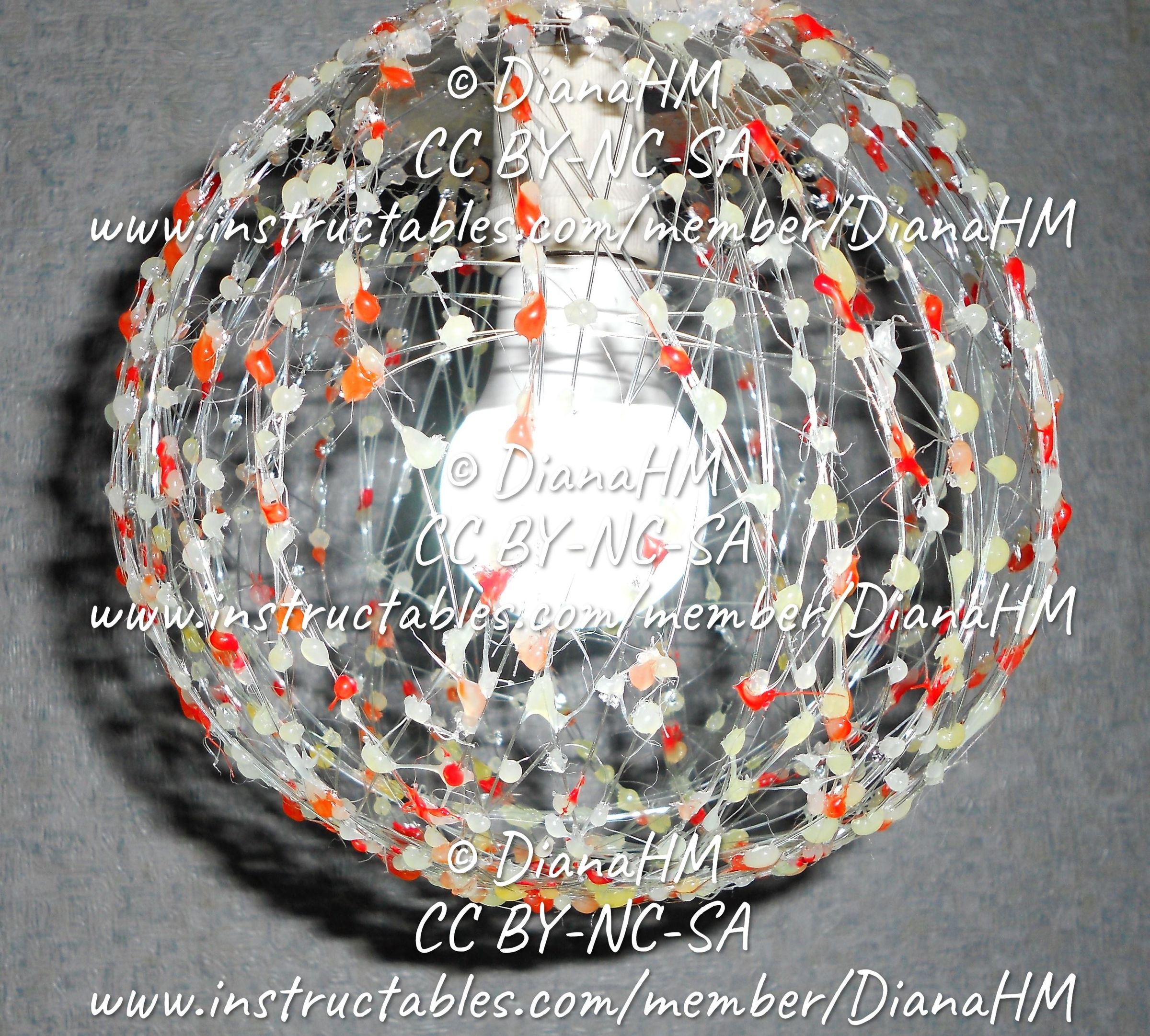 Hot Glue Airy Lampshade 5 Steps (with Pictures) Instructables