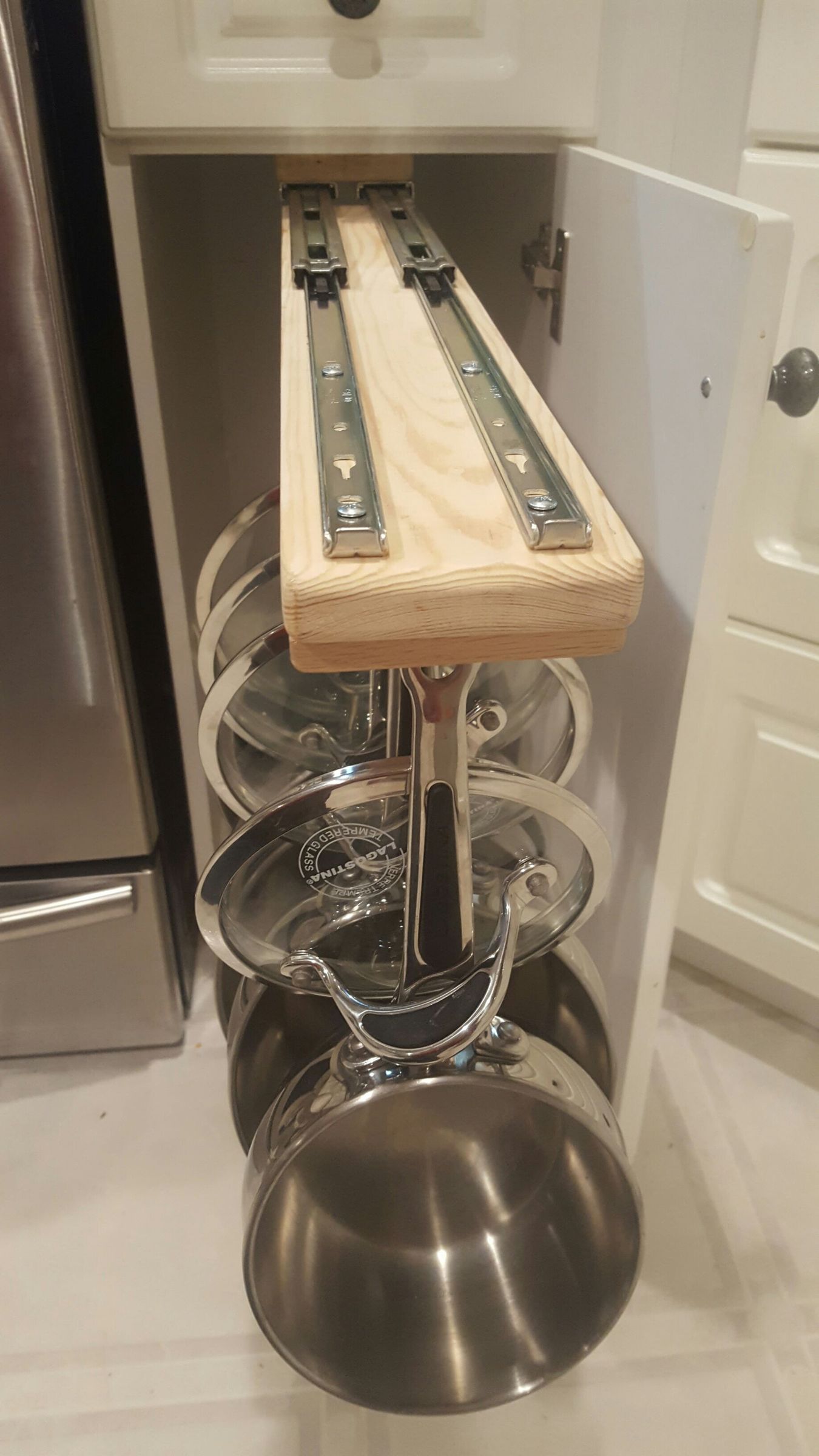 Sliding Pot Rack 12 Steps Instructables