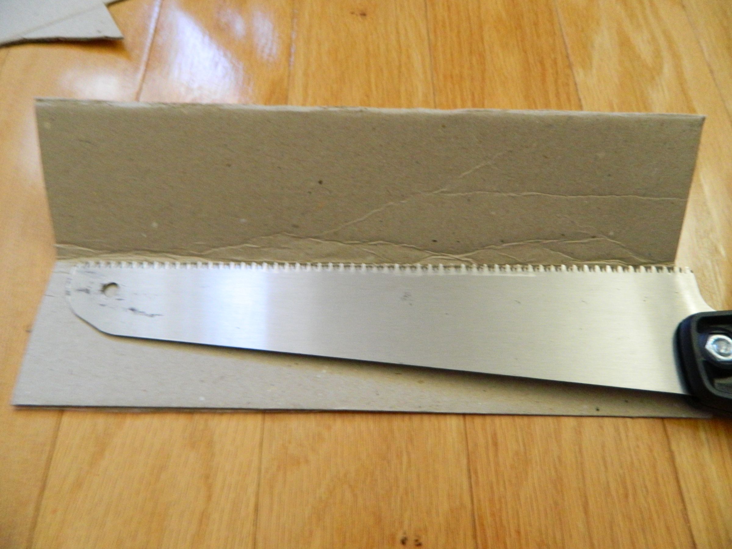 Cardboard Hand Saw Blade Guard 5 Steps Instructables