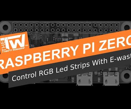 Raspberry Pi Zero - Control RGB Leds With E-Waste