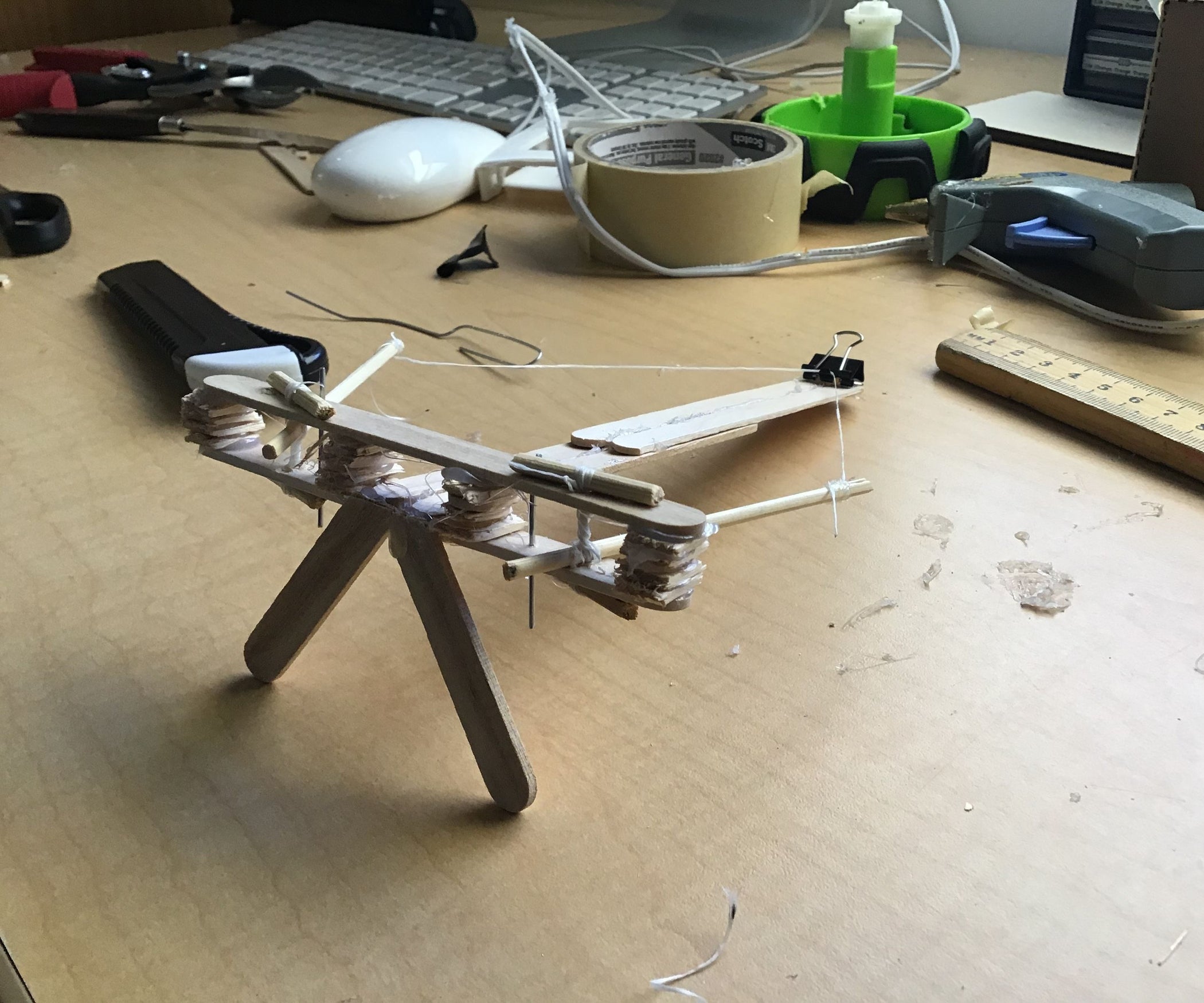 Laser Cutted Pocket Sized Ballista 8 Steps Instructables