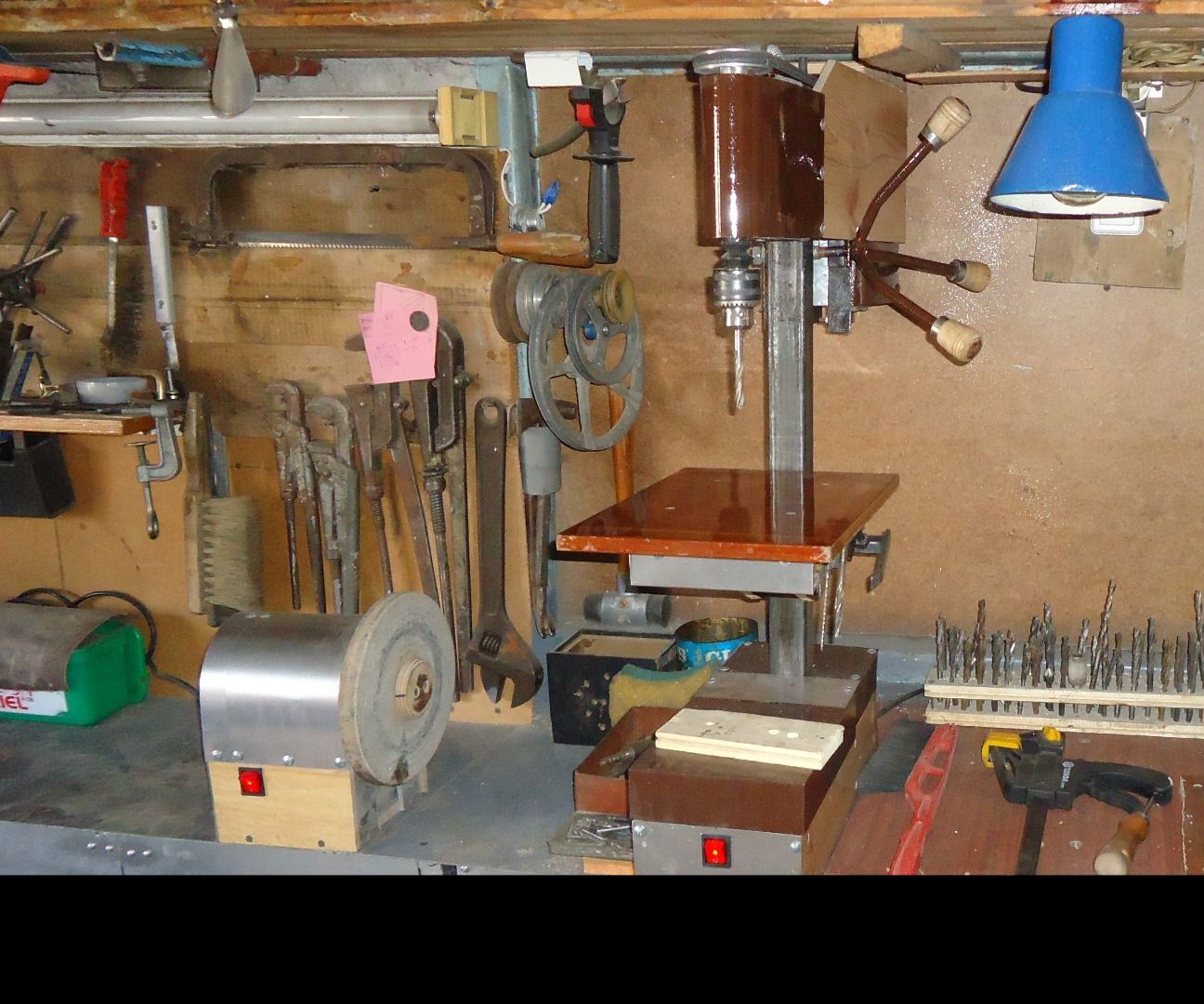Homemade drill press
