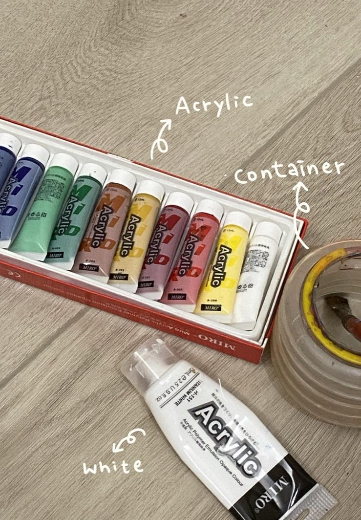 Decoration 1: Prepare a Box & the Painting Material 