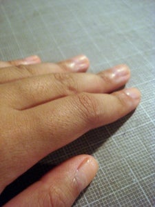 Apply White Nail Polish