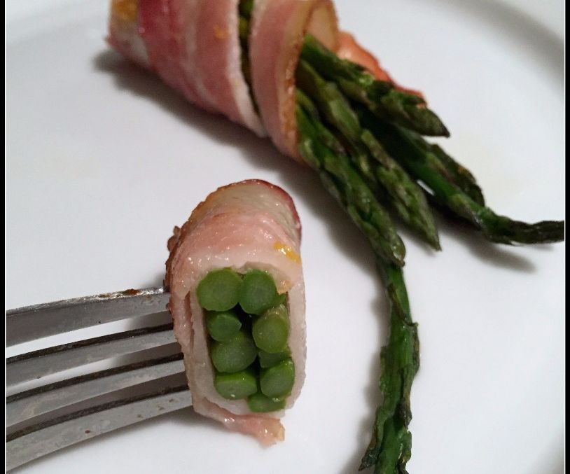 Lemon Zested Bacon Wrapped Asparagus