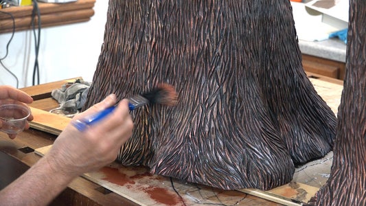 Dry Brush a Coat of Copper Paint