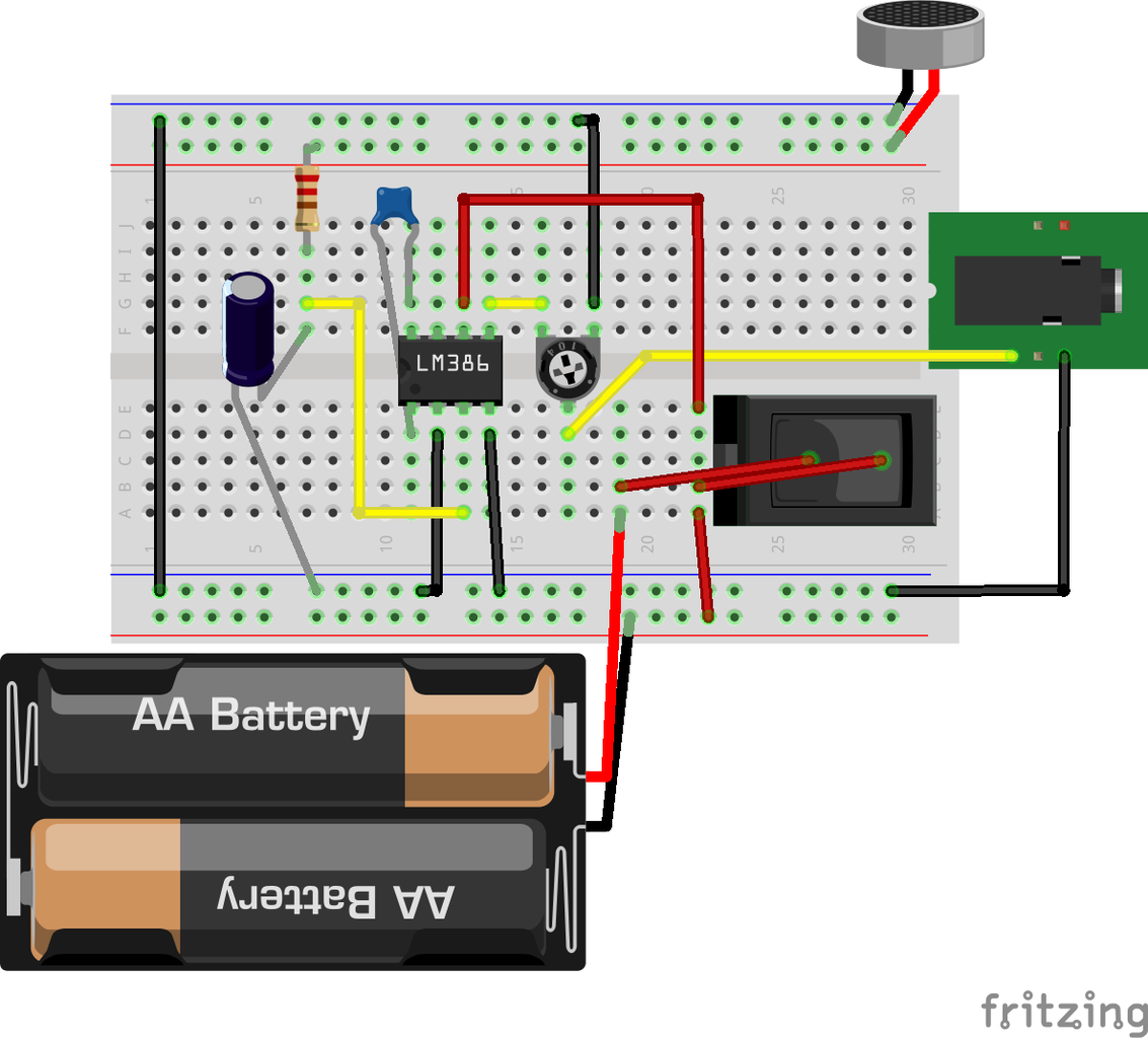 DIY Dynamic Microphone W/ Pre Circuit Diagram