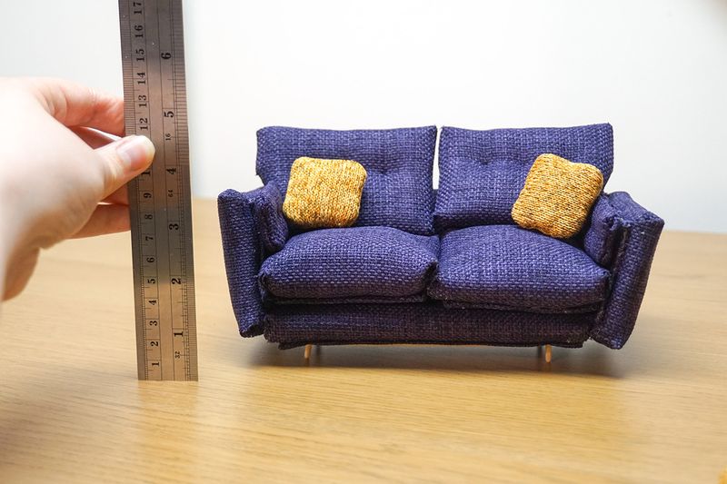 DIY Miniature Sofa! | How to Make Your Own Tiny Comfy Couch : 15 Steps ...