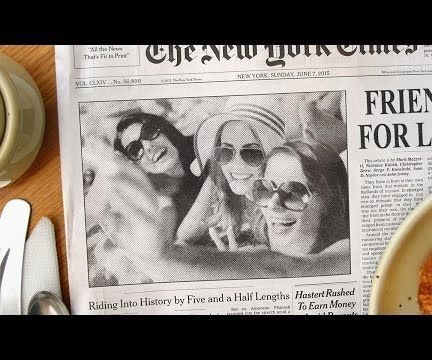 Create a Newspaper Photo Effect & Custom Headline in Photoshop!