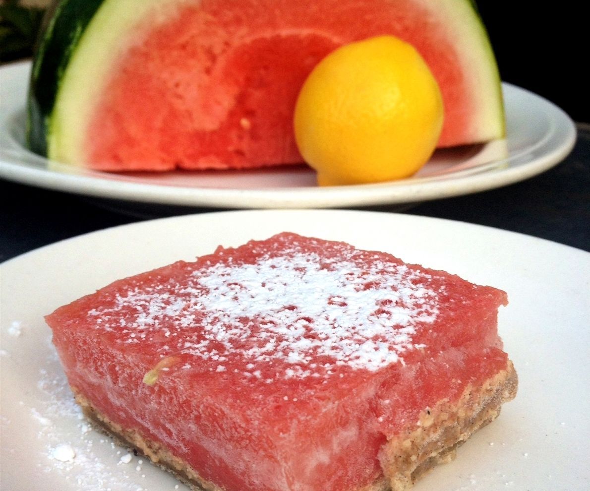 Sweet & Sour Watermelon-Lemon Dessert Bars