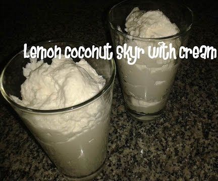 Lemon Coconut Skyr With Cream Recipe
