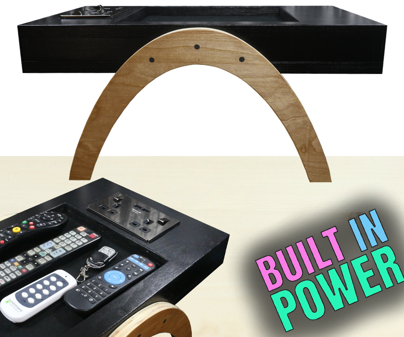 Make a Mini Side Table With Built in Power!