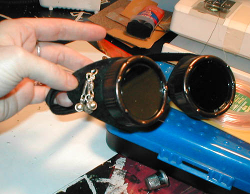 Modifying Welding Goggles into a Steam inspired look