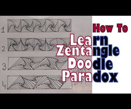 Zentangle Doodle Paradox Variations. Learn How To