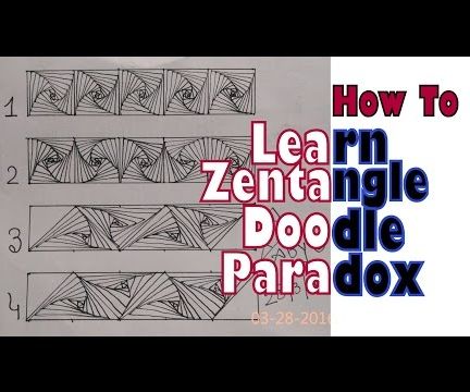 Zentangle Doodle Paradox Variations. Learn How To