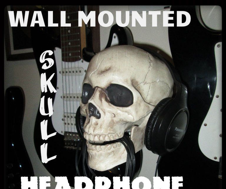 Wall Mounted Skull Headphone Stand
