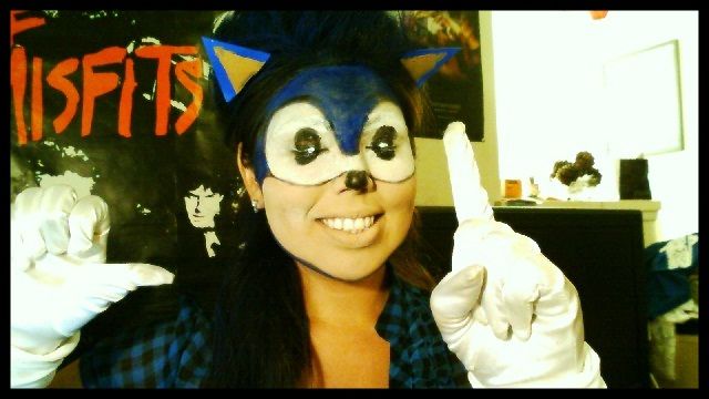 Sonic Halloween Makeup