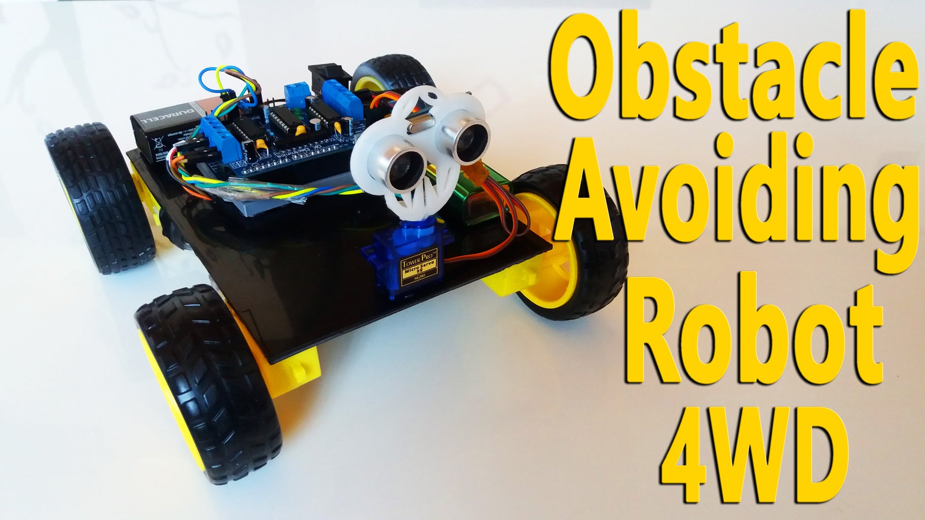 Arduino - Obstacle Avoiding Robot 4WD