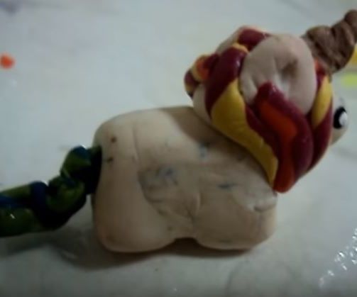 Unicorn Clay Charm