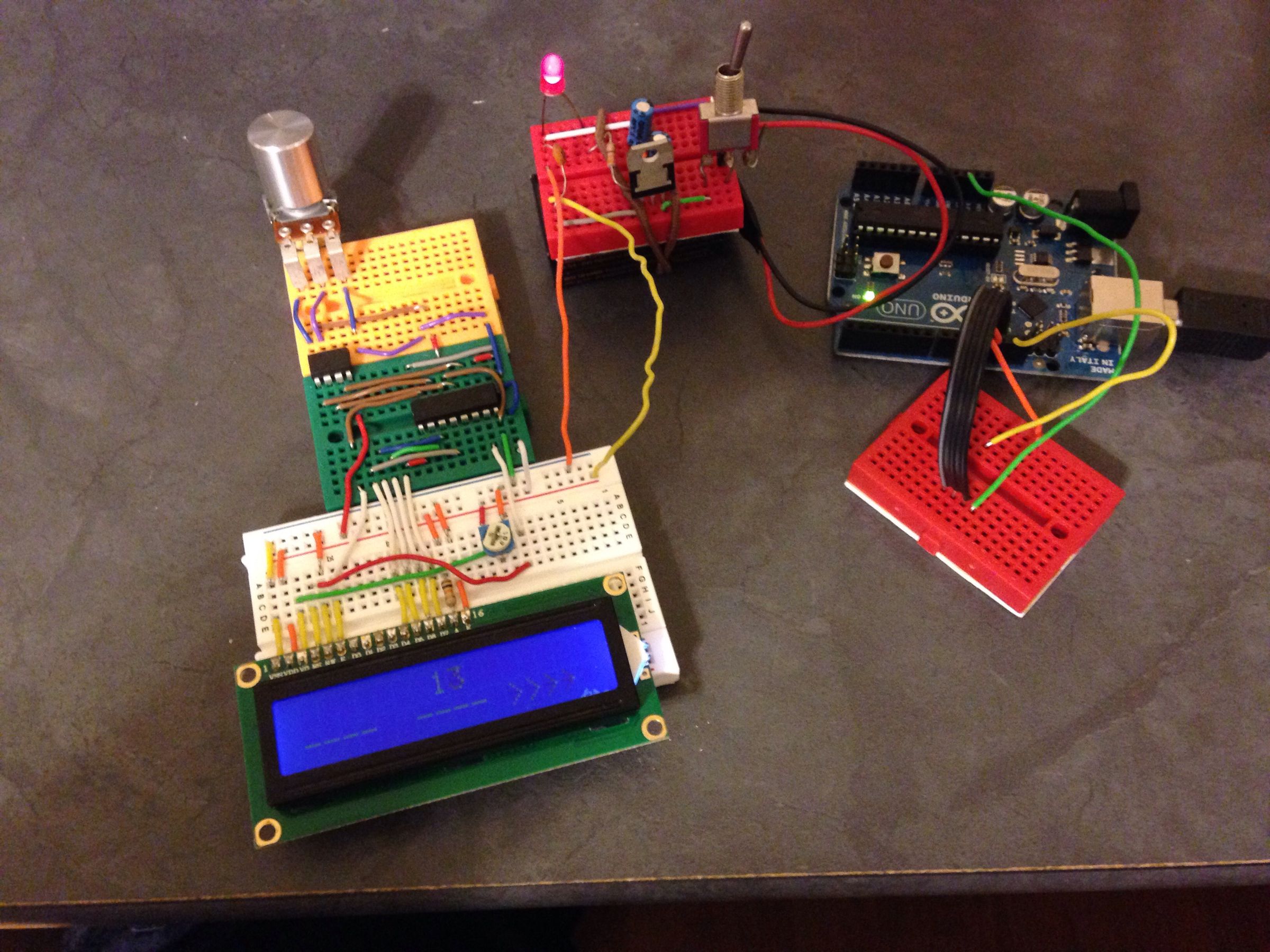 Attiny85-shiftlcd Direction Detection