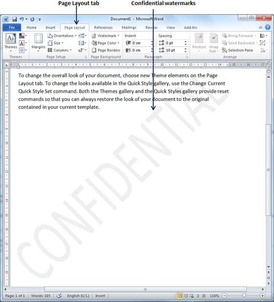 How to Water Mark a Word Document in Office 2007
