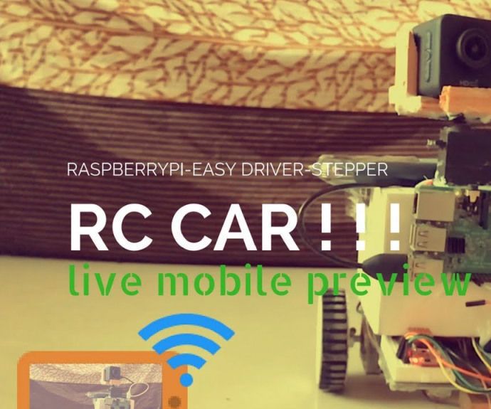 How to Make Mobile Controlled Car | Raspberry Pi | Live Camera Preview