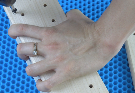Then We Fix All 4 Details With a Cordless Screwdriver Drills and Hit With a Hammer Wooden Rod (chopsticks Sushi)!