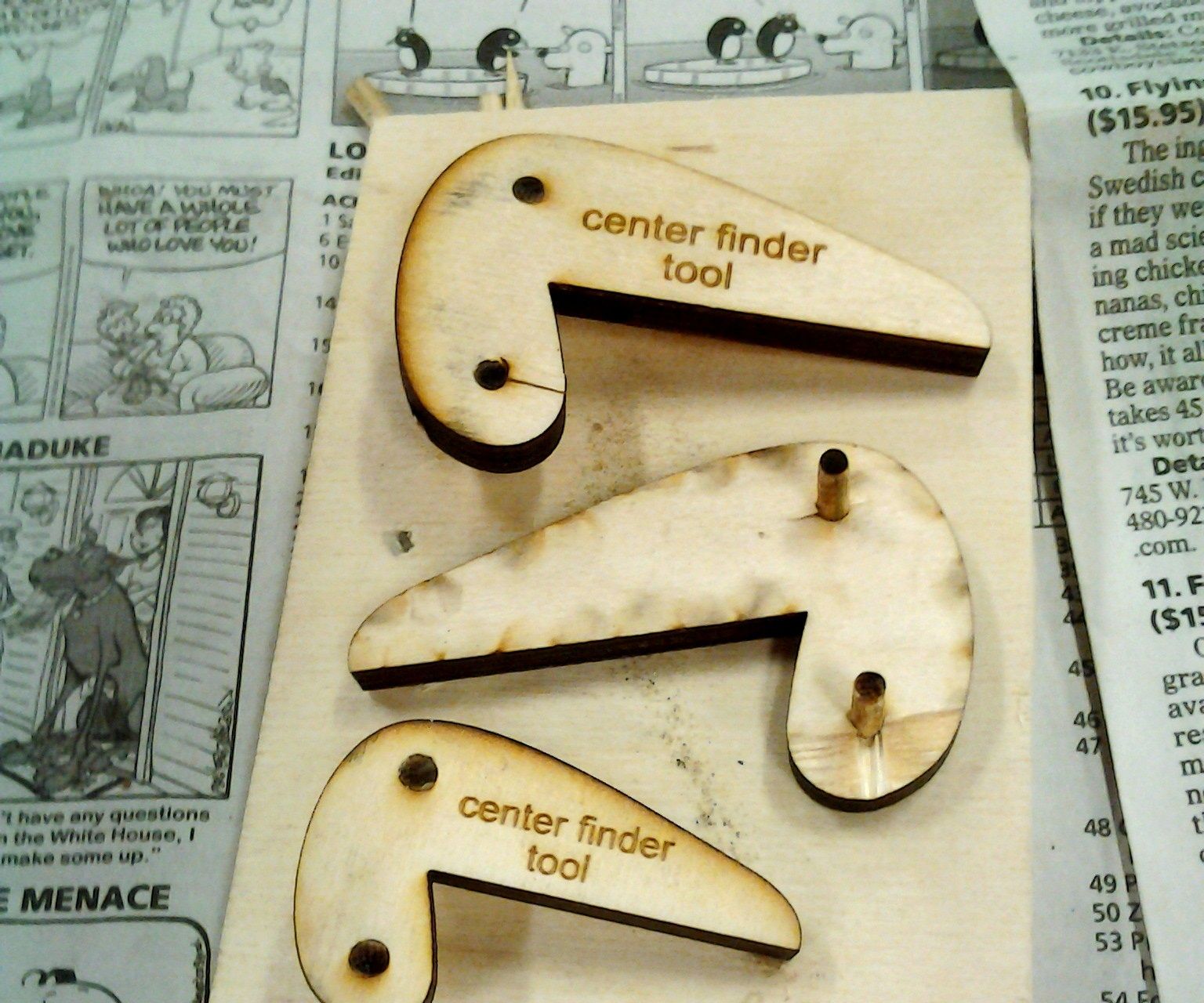 Homemade center finder tool, quick, cheap, easy.