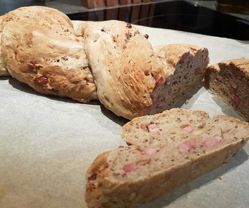 Bacon and Cheese French Bread 