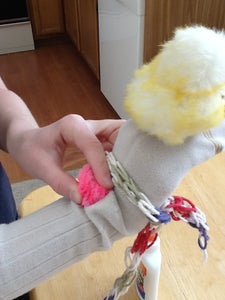 Glue on the Bunny Tail