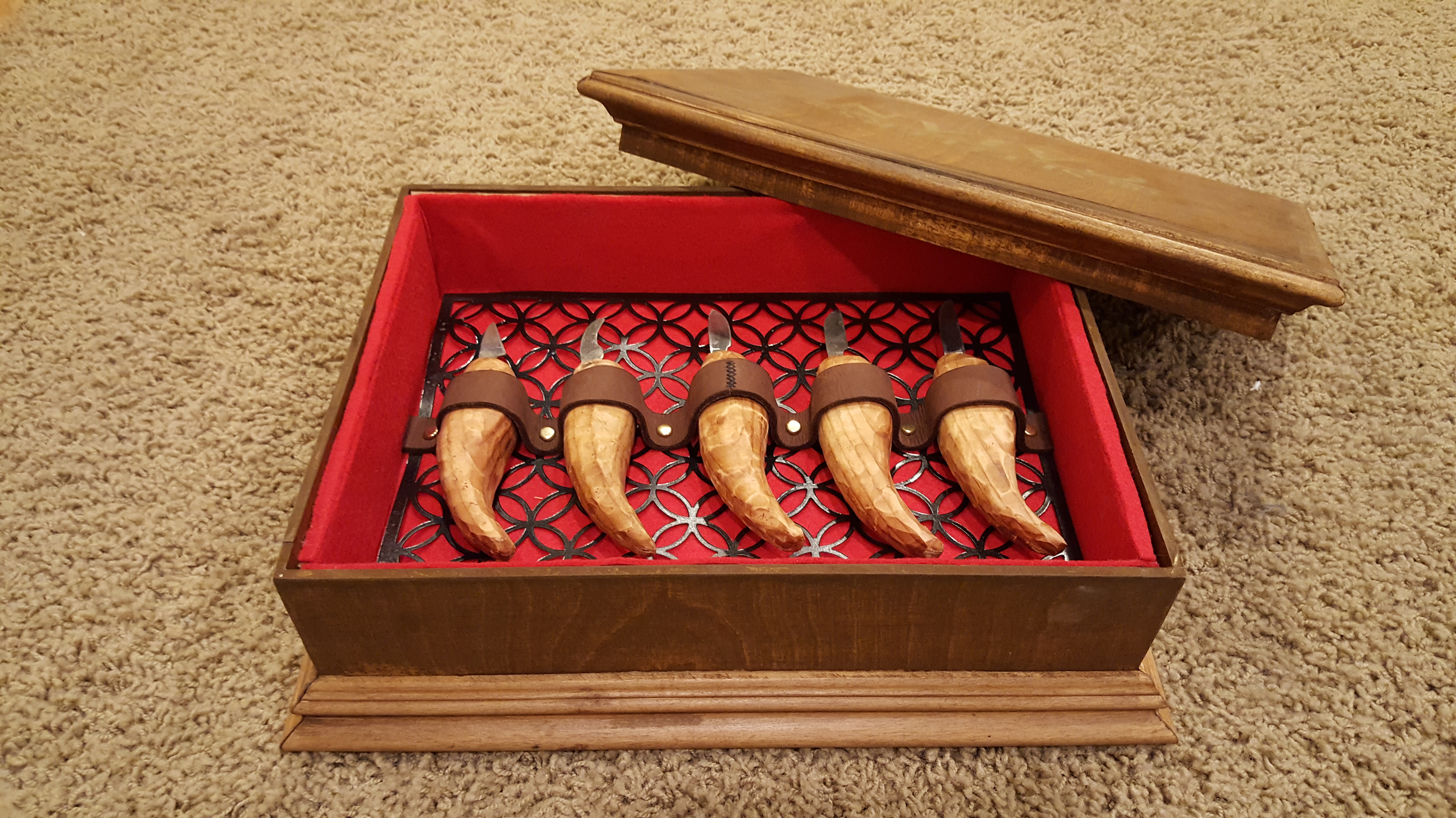 DIY Carving Knifes From Hacksaw Blades + Custom Box