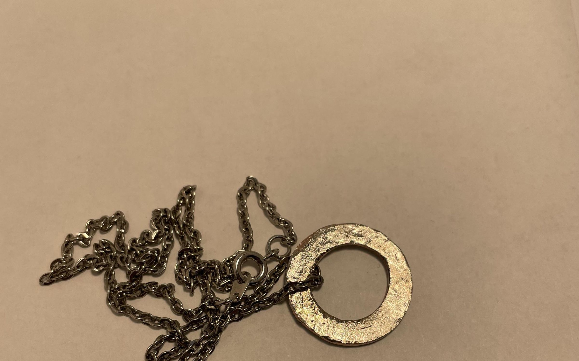 Elegant Metal Quarter Necklace!