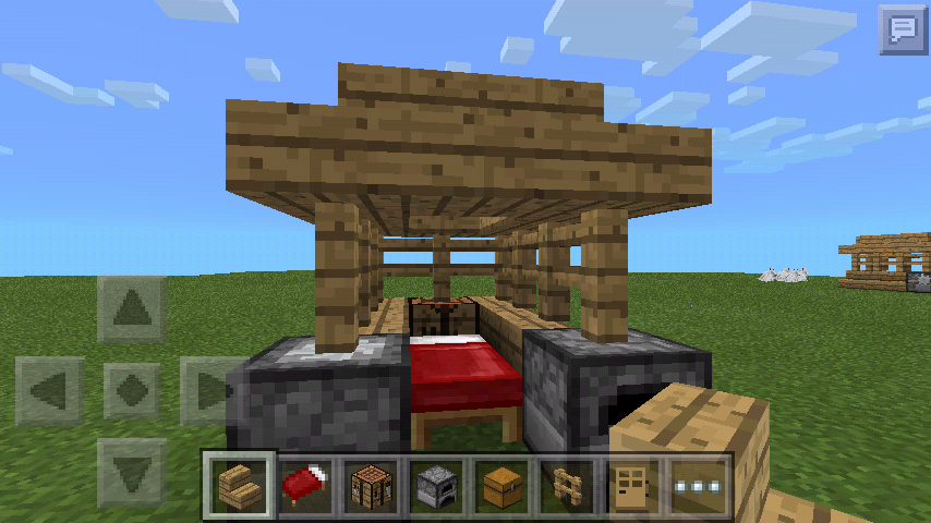 Cool little shelter in mcpe