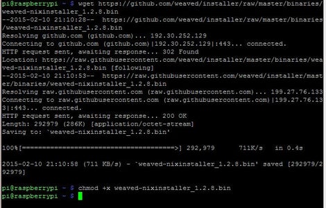 Download the Weaved Software to Your Pi.