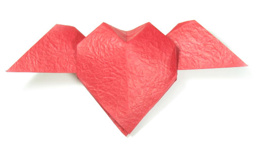 How to Make an Origami Heart With Wings