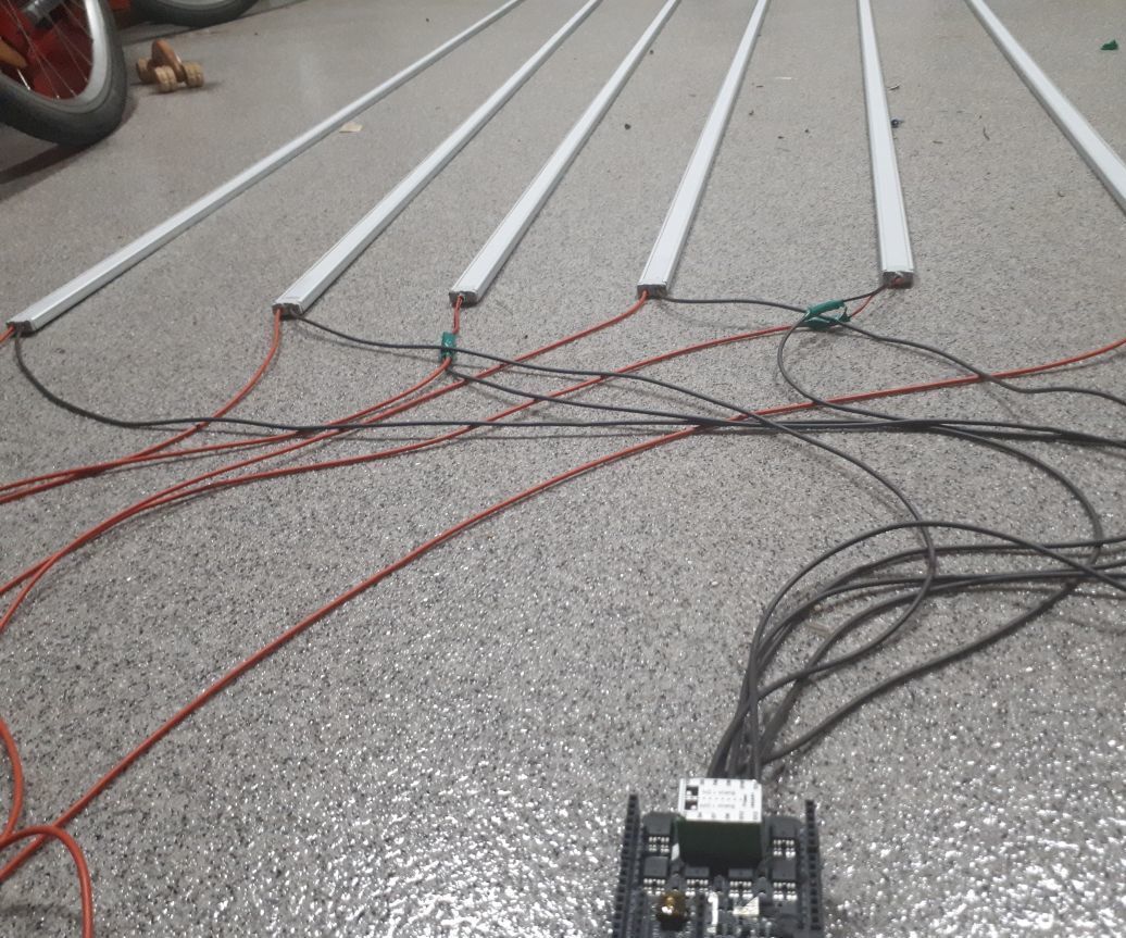 Powerful LED Strips 6x100W Lighting With POWER SHIELD 6+6 T800 and Arduino