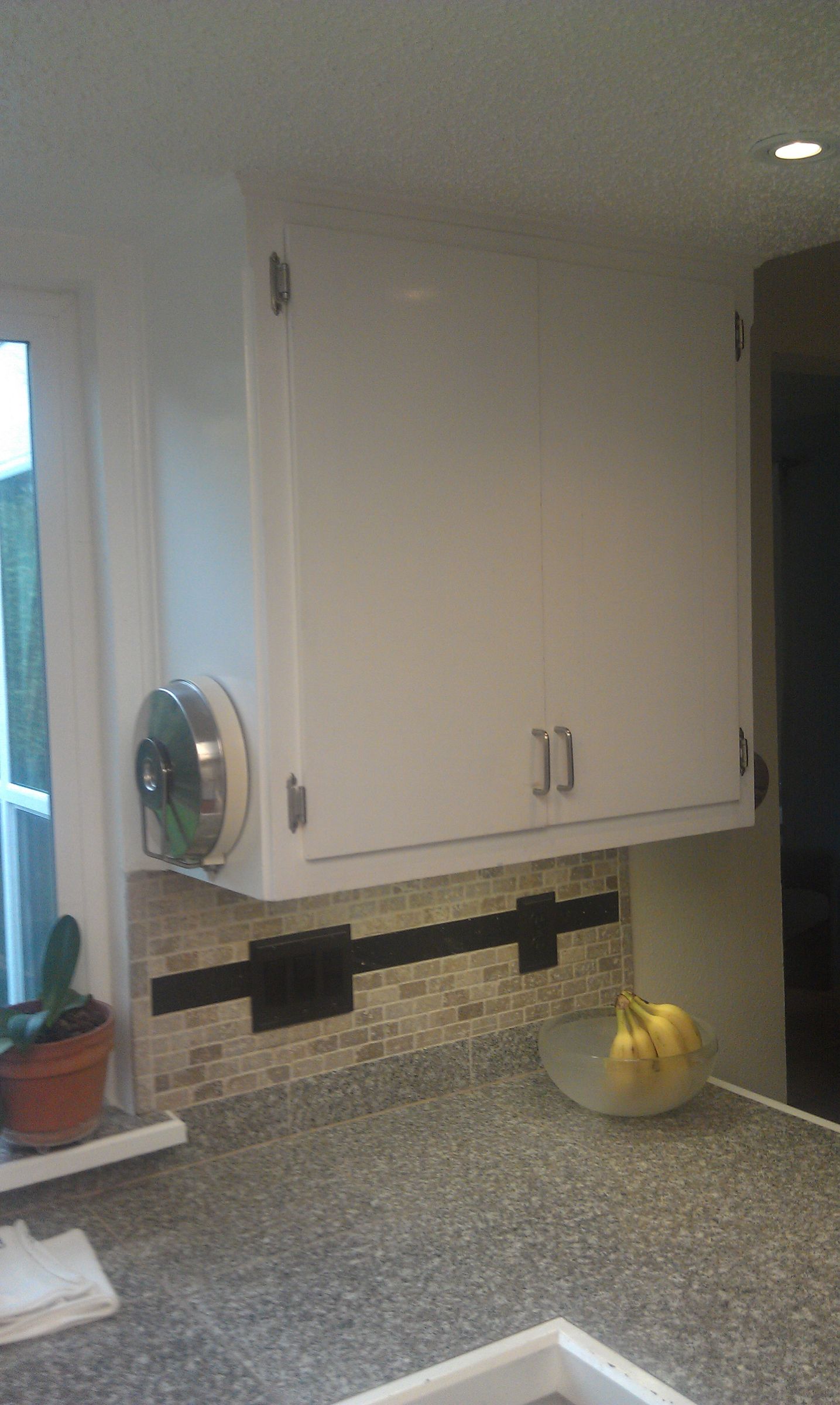 Update Kitchen Cabinet With Glass Inserts