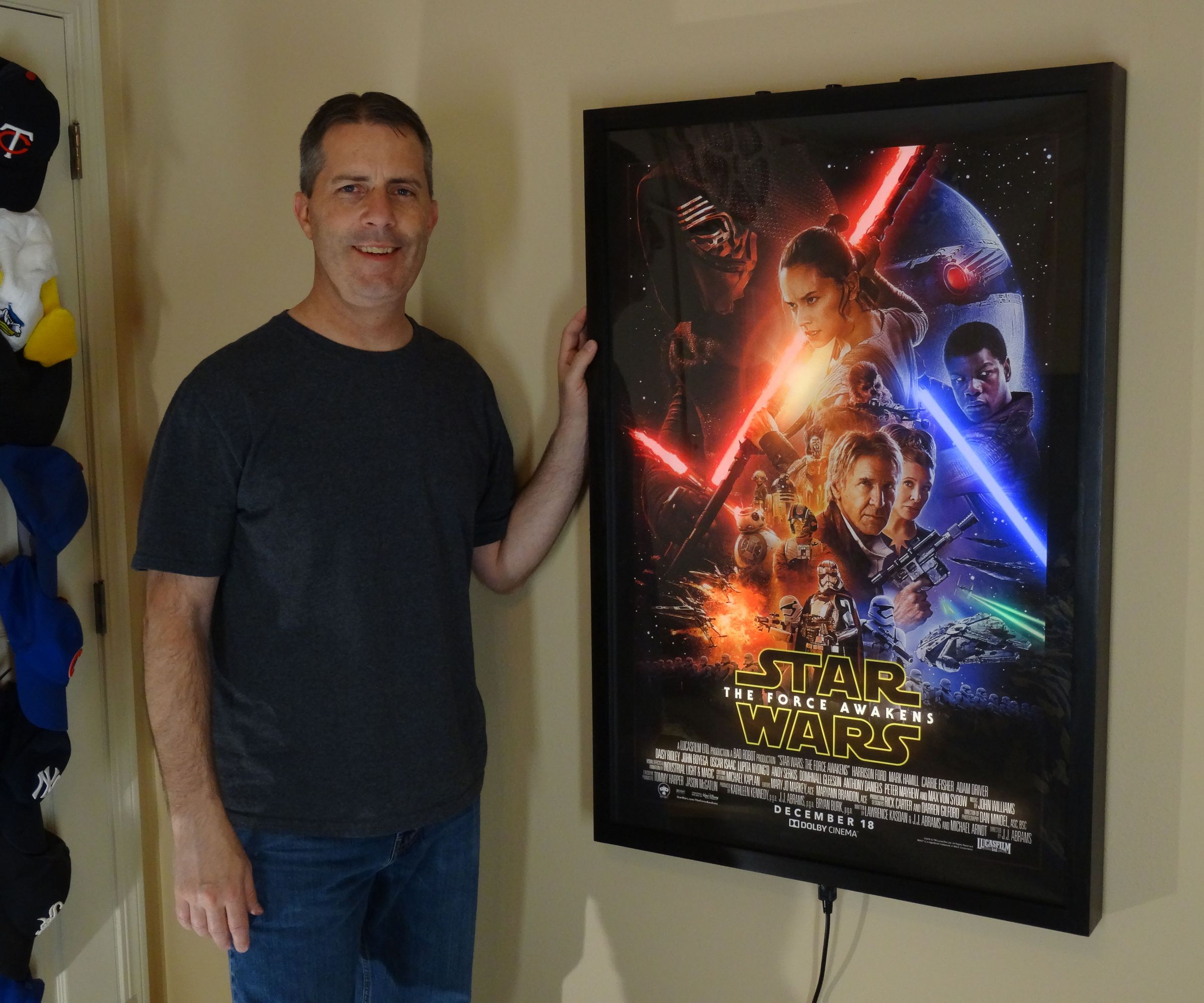 The Force Awakens Animated LED Backlit Movie Poster With Rainbow Mode