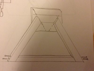 Draw Your Cut Lines Onto the Glued Square