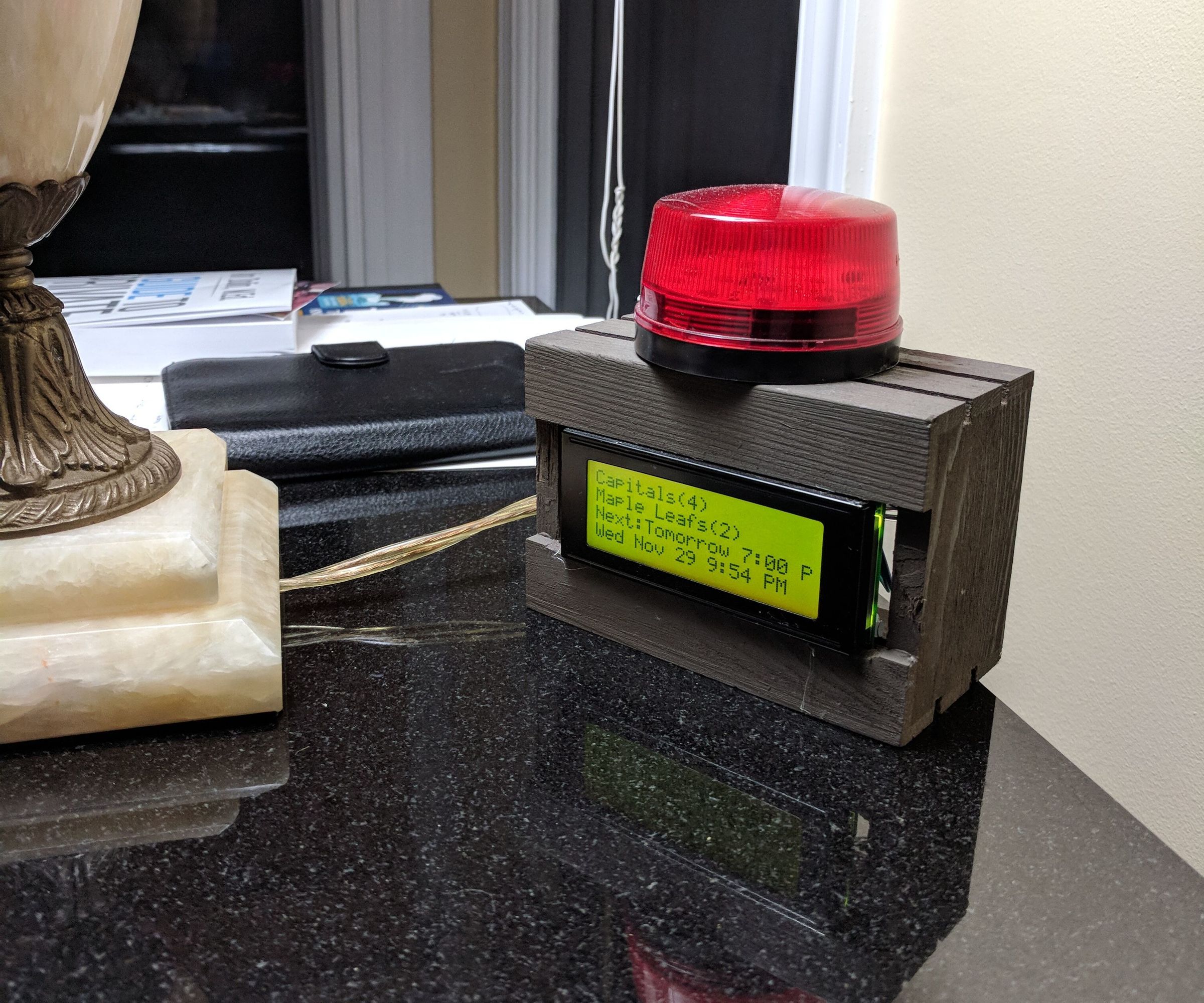 NHL Bedside Hockey Light and LCD