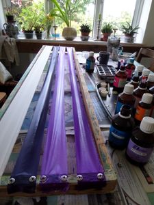 Painting With Steam Fix Dyes - Cool Shades