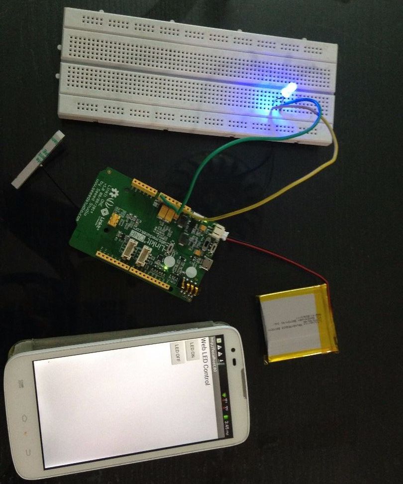 LinkitONE Web Controlled LED