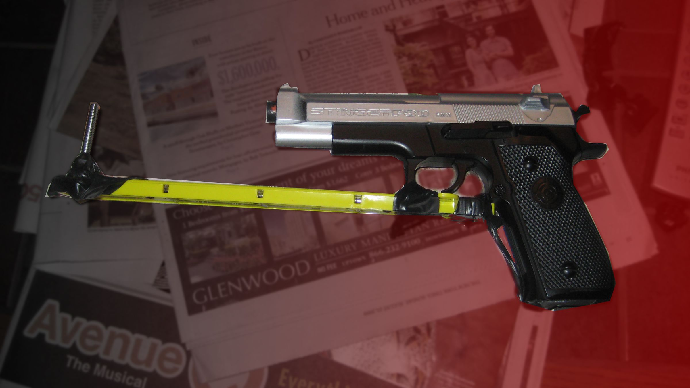 Gun SnorriCam for 2$ (Seen in District 9)