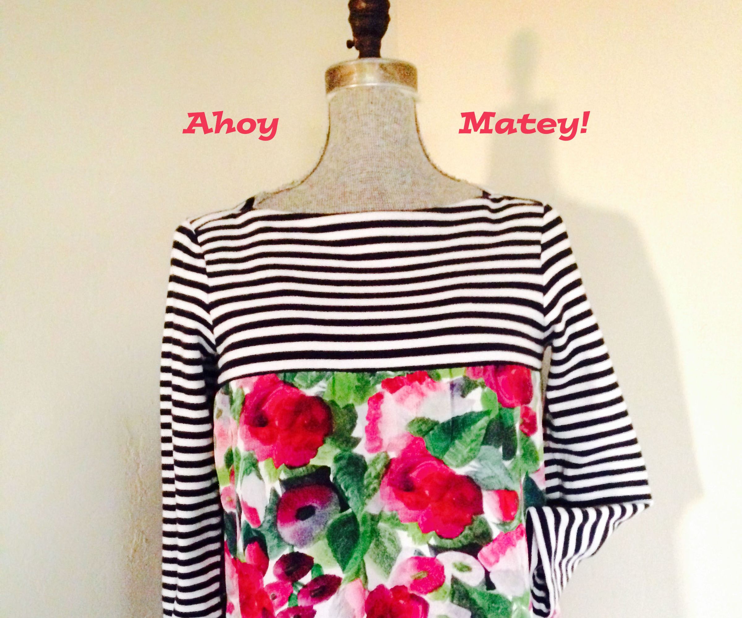 Make a New Top Out of a Boat Neck Tee!