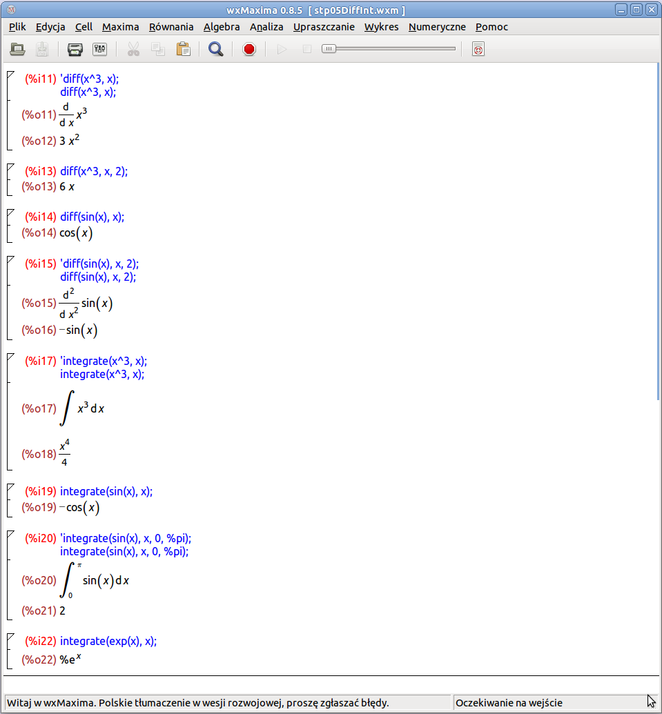 Differentiation and Integration